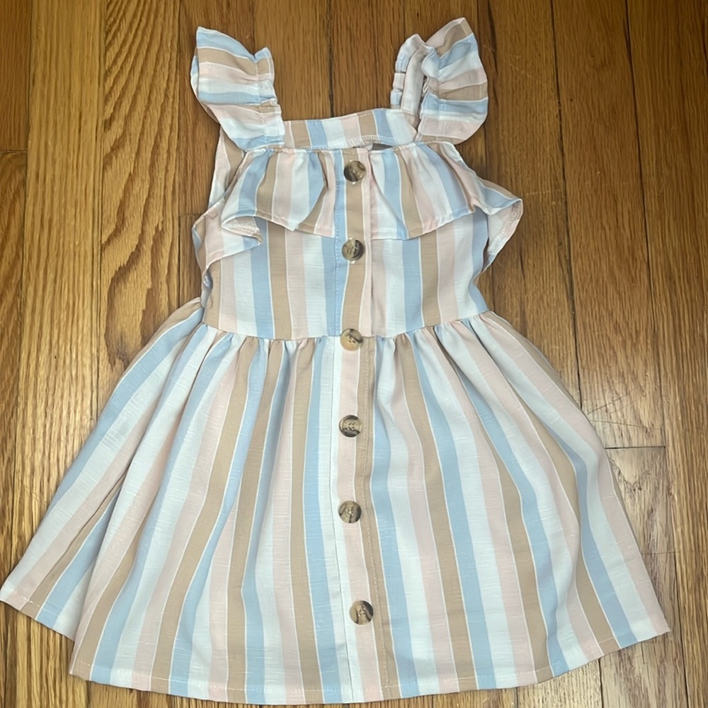 Little Lass striped dress